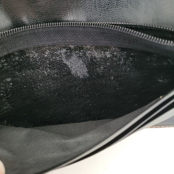 Giorgio Valenti Card Slim Bill Holder Wallet Navy Bifold Leather Snake Vintage - Picture 5 of 12